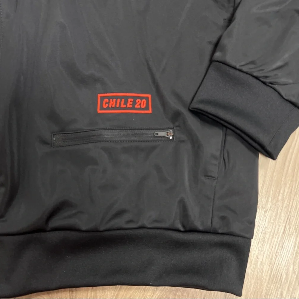 Adidas Originals Chile 20 Full Zip Track Jacket Black Men's H65538 NWT - Picture 3 of 7